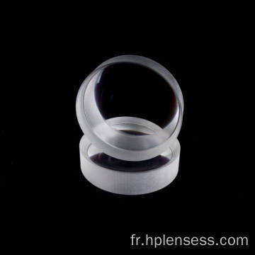 verre optique double lentilles convexes